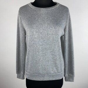 Shein Womens XS / US 2 Gray Fleece Pullover Long Sleeve Sweatshirt Casual Lounge